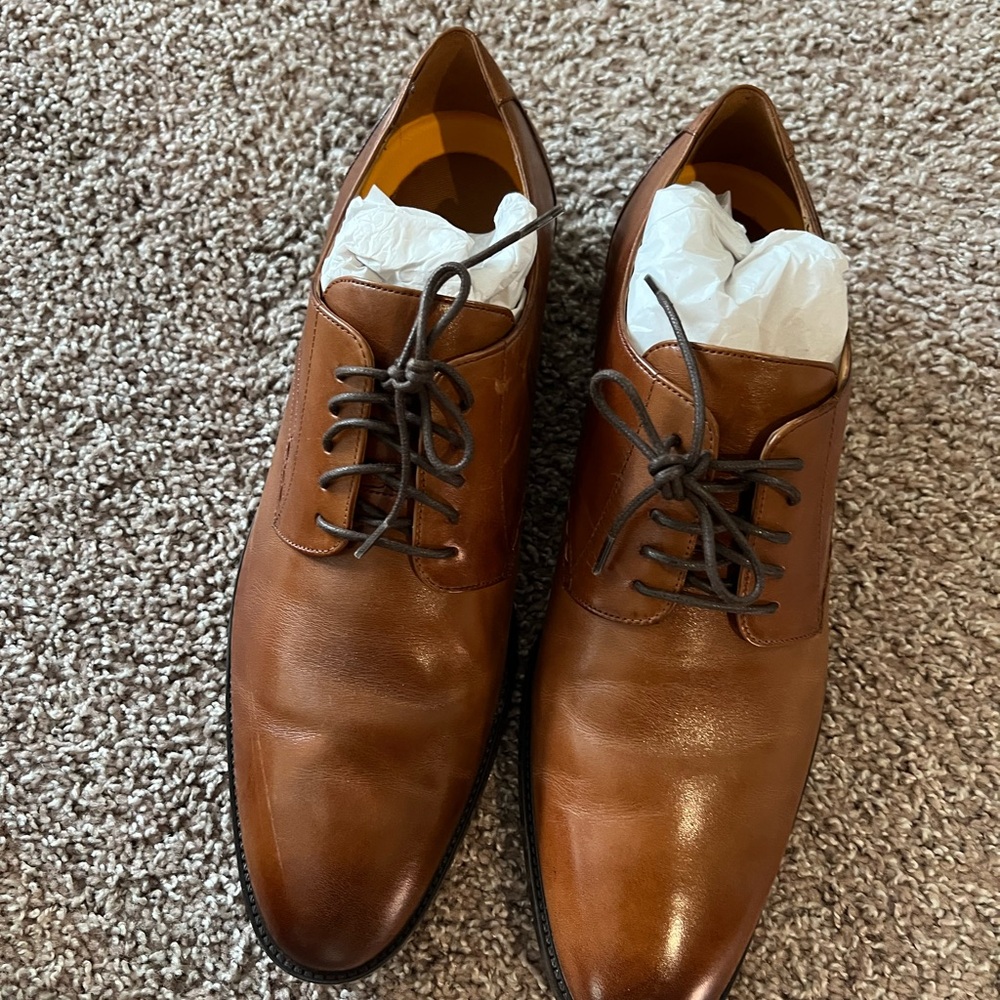 Cole Haan Brown Leather Oxford Shoes